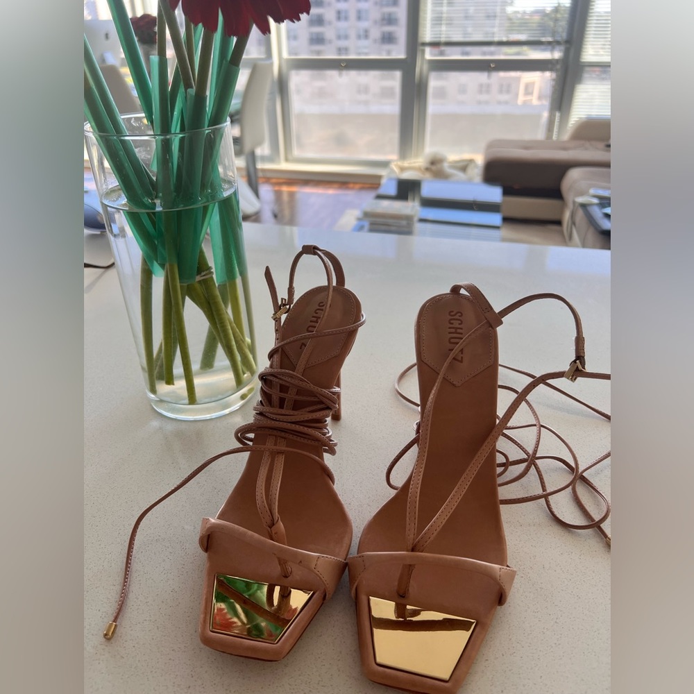 New Schutz Heeled Sandals in size 10